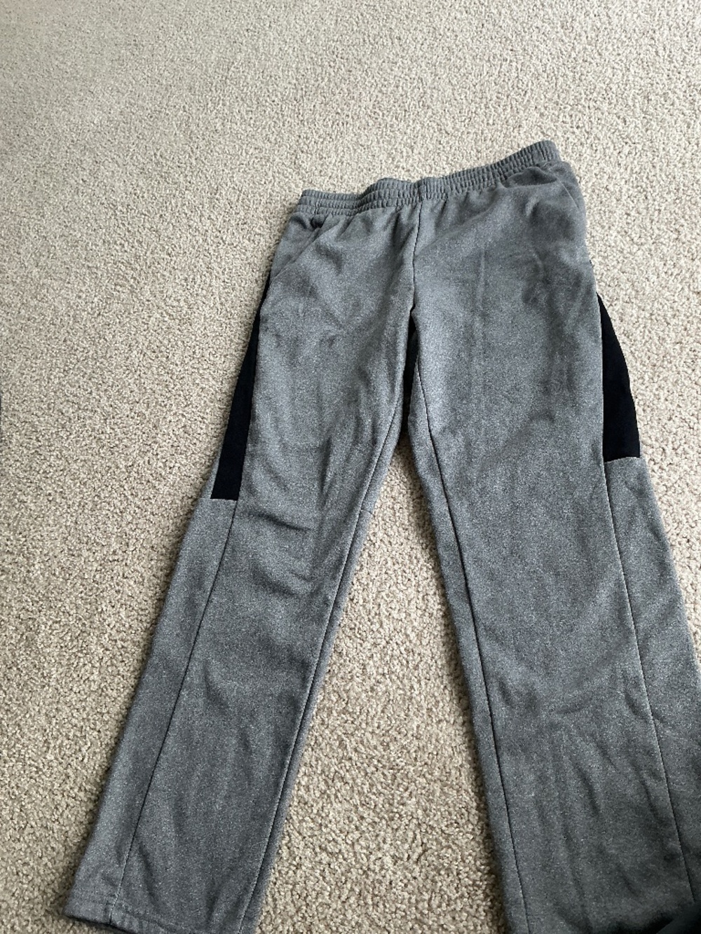 Tek Gear Boys Large Gray Sweatpants Joggers Altered Regular Fit
